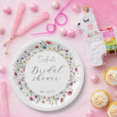 フランスの庭園パーティーの花 ペーパープレート (パーティー)