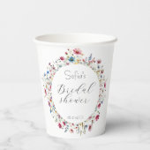 フランスの庭園パーティーの花 紙コップ (裏面)