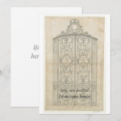 フランスの建築図面 招待状 (正面/裏面)