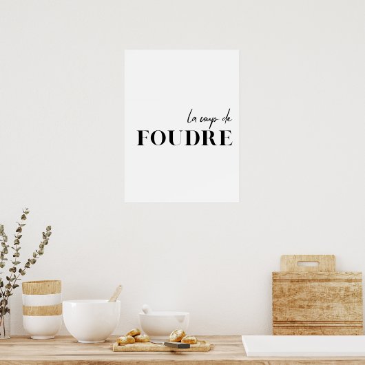 フランスの引用文。『ルクーデフードル』ポスター ポスター (キッチン)