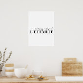 フランスの引用文。「永遠に付き合う」ポスター ポスター (キッチン)