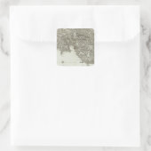 フランスの彫刻地図2 スクエアシール (バッグ)