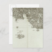 フランスの彫刻地図2 ポストカード (正面/裏面)