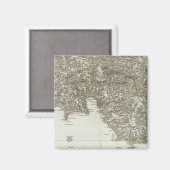 フランスの彫刻地図2 マグネット (正面/裏面)