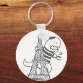 フランスの恐竜キーチェーン キーホルダー (正面)