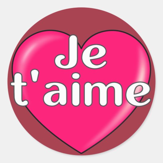 フランスの愛してる ラウンドシール (正面)