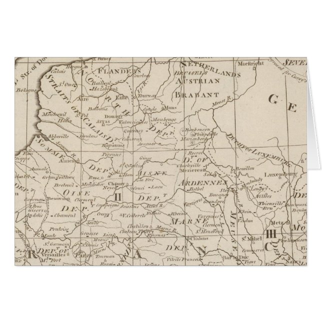 フランスの戦地地図2 (正面横)