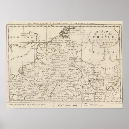 フランスの戦地地図2 ポスター (正面)