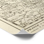 フランスの戦地地図 ポスター (角)