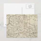 フランスの戦地地図 ポストカード (正面/裏面)