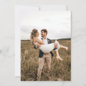 フランスの手描きウィットに富んだ落書きフレーム ウェディング 招待状 (裏面)