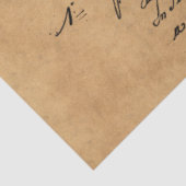 フランスの手書きと赤いバラシリーズ デザイン4 薄葉紙 (詳細)