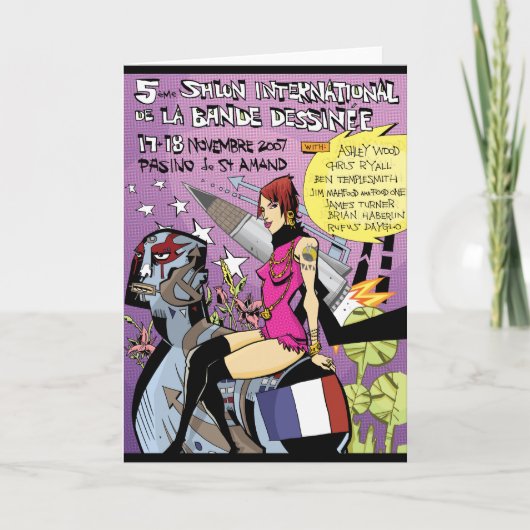 フランスの挨拶状 カード (正面)