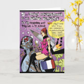 フランスの挨拶状 カード (黄色い花)