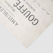 フランスの文字タイポグラフィマップパーチメントデクページ 薄葉紙 (詳細)