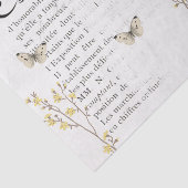 フランスの文字レッドポーリングバードイエローフラワーデクページ 薄葉紙 (詳細)