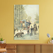 フランスの旅行者のセンサス キャンバスプリント (インサイチュ (リビング))