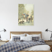 フランスの旅行者のセンサス キャンバスプリント (インサイチュ (寝室))