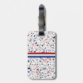 フランスの旗が付いているフランスのなアイコンに走行して下さい ラゲッジタグ (裏面縦)