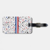 フランスの旗が付いているフランスのなアイコンに走行して下さい ラゲッジタグ (裏面横)