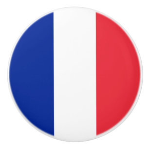 フランスの旗とセラミックノブのプル セラミックノブ