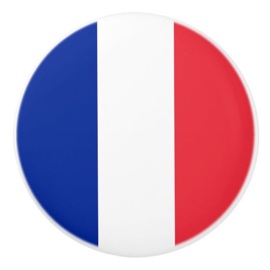 フランスの旗とセラミックノブのプル セラミックノブ (正面)