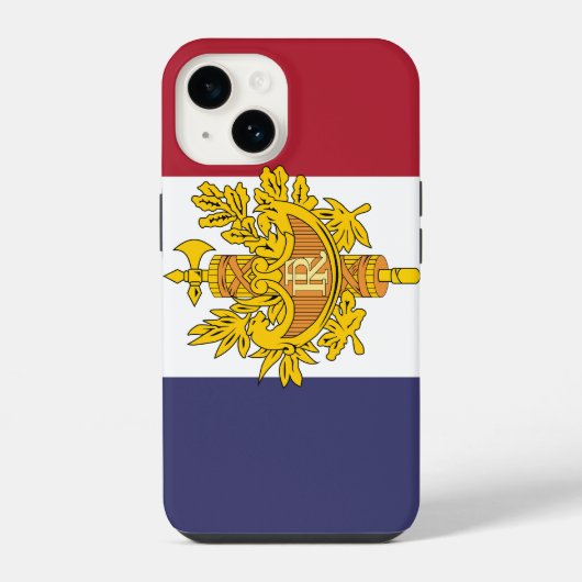 フランスの旗のスマホケース iPhoneケース (裏面)