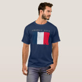 フランスの旗のワイシャツ Tシャツ (正面フル)