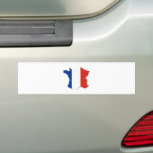 フランスの旗色! バンパーステッカー (車上)