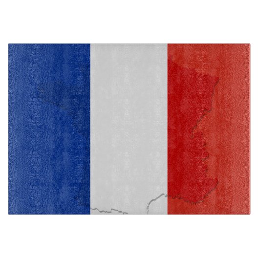 フランスの旗 カッティングボード (正面)