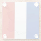 フランスの旗 ガラスコースター (裏面)