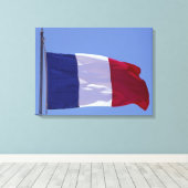 フランスの旗 キャンバスプリント (インサイチュ (ウッドフロア))