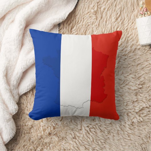 フランスの旗 クッション (ブランケット)