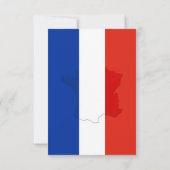 フランスの旗 サンキューカード (裏面)