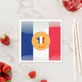 フランスの旗 スタンダードカクテルナプキン (インサイチュ)