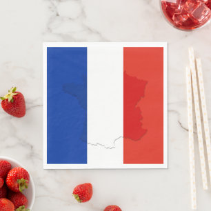 フランスの旗 スタンダードランチョンナプキン
