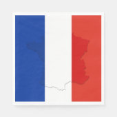 フランスの旗 スタンダードランチョンナプキン (正面)