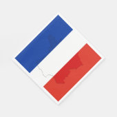 フランスの旗 スタンダードランチョンナプキン (角)