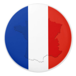 フランスの旗 セラミックノブ