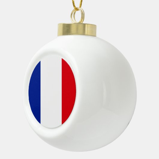 フランスの旗 セラミックボールオーナメント (右)