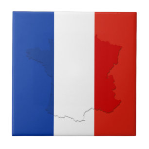 フランスの旗 タイル