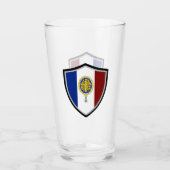 フランスの旗 タンブラーグラス (正面)