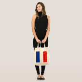 フランスの旗 トートバッグ (正面(モデル))
