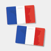 フランスの旗 バッジ (正面＆裏面)