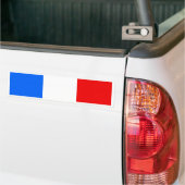 フランスの旗 バンパーステッカー (トラック上)