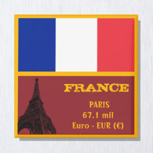 フランスの旗,パリとフランス,旅行/スポーツファン マグネット