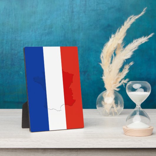 フランスの旗 フォトプラーク (側面)