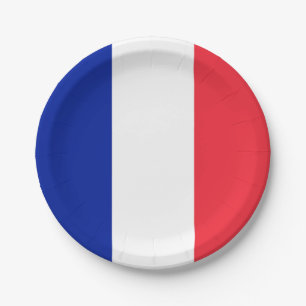 フランスの旗 ペーパープレート