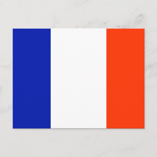 フランスの旗 ポストカード (正面)