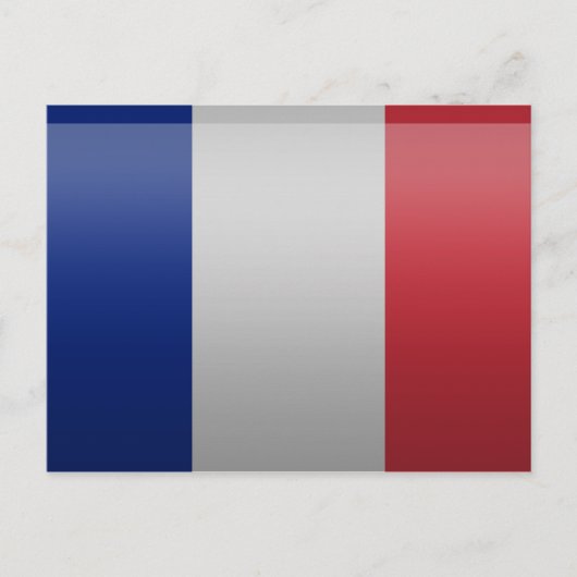 フランスの旗 ポストカード (正面)